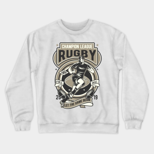 Champion League Rugby Crewneck Sweatshirt by AtuyaStudio